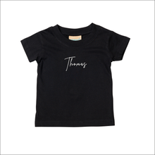 Load image into Gallery viewer, Baby T-Shirt &#39;Name&#39; Personalised Embroidered
