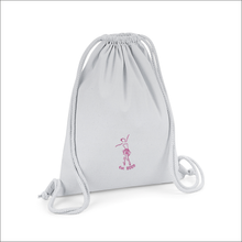 Load image into Gallery viewer, Bag &#39;Name and Ballerina&#39; - Personalised Embroidered
