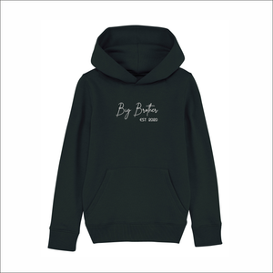 Kids Organic Hoodie 'Big Brother'- Personalised Embroidered