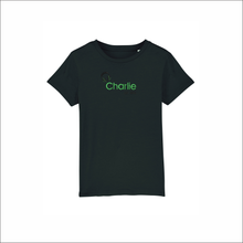 Load image into Gallery viewer, Kids Organic T-Shirt &#39;Headset&#39;- Personalised Embroidered
