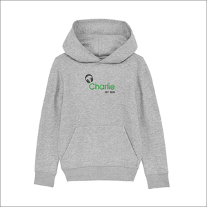 Kids Organic Hoodie 'Headset'- Personalised Embroidered