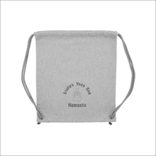 Load image into Gallery viewer, Organic Yoga Bag - &#39;Name&#39; with Yoga Logo Namaste Personalised Embroidered
