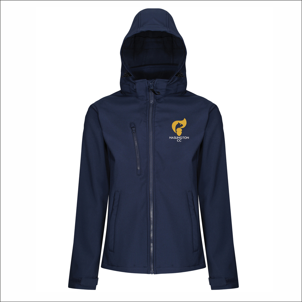 Haslington CC Ladies Adult Hooded Softshell Jacket - Embroidered