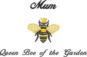 Apron 'Queen Bee' - Personalised Embroidered