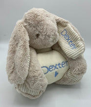 Load image into Gallery viewer, Bunny Rabbit and Blanket Baby Gift - Personalised Embroidered
