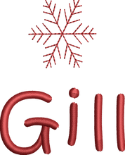 Load image into Gallery viewer, Christmas Stocking Red / White with Xmas Tones - Personalised Embroidered
