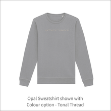 Load image into Gallery viewer, Unisex Organic Soft Luxuriously Sweatshirt - &#39;GPS Coordinates&#39; Personalised Embroidered
