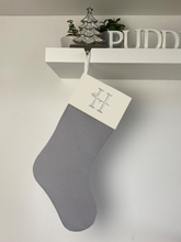 Load image into Gallery viewer, Christmas Stocking with Name and Initial - Personalised Embroidered
