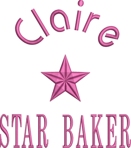 Apron 'Star Baker' - Personalised Embroidered