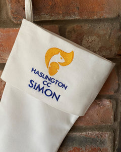 Haslington CC Christmas Stocking - Personalised Embroidered